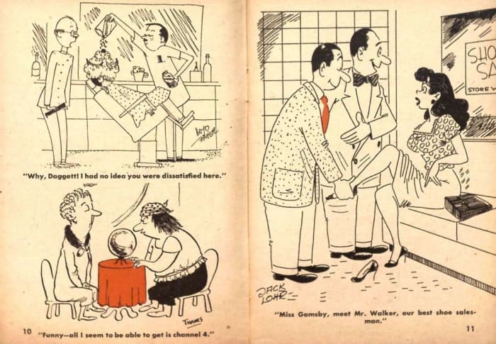 Cartoonist’s gag panels were once a great field for the humorous artist and offered the luxury of working from home – until the field dried up.