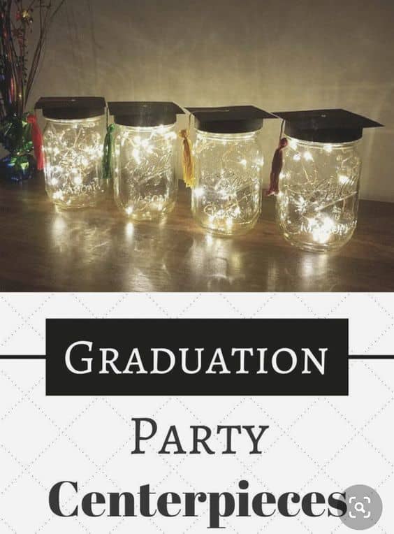 35 Impressively Easy Diy Graduation Party Centerpieces Holidappy 7877