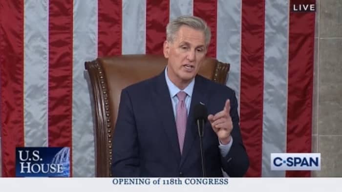 Speaker McCarthy says that he will work on cutting spending, but it remains unclear if he can get a vote passed in 2023 to raise the federal debt ceiling under his leadership.