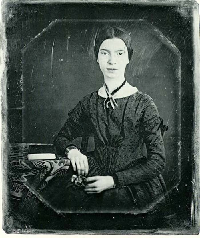 This daguerrotype of the poet at age 17 is likely the only extant authentic image of Emily Dickinson.