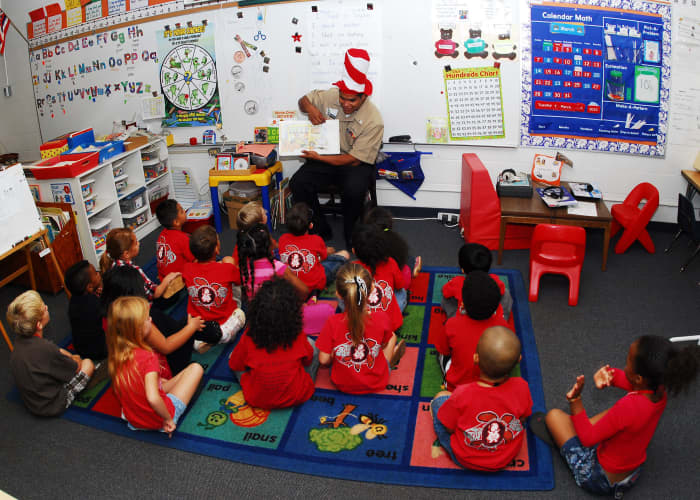 Children with learning disabilities may have trouble joining a classroom discussion.