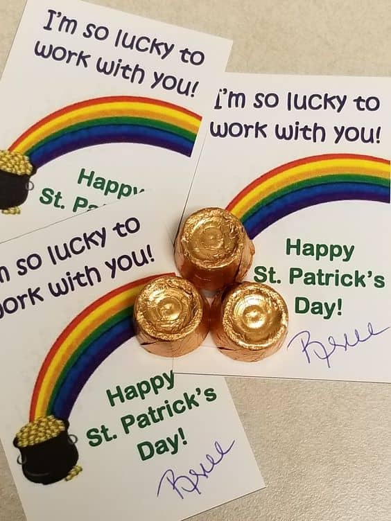 st patricks day gift using nips
