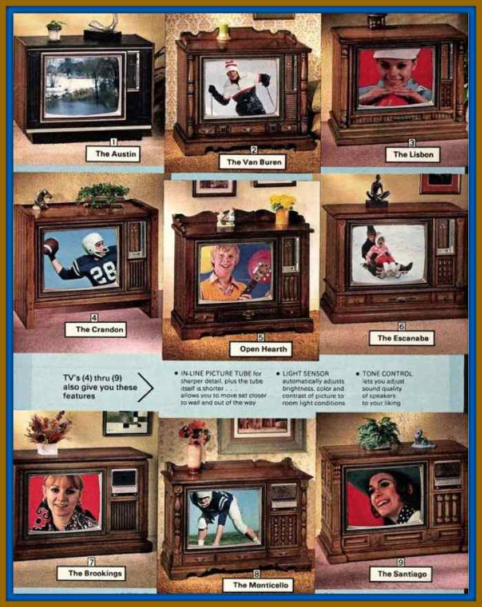 Sears and Roebuck Color Console Television made January 1978, Sears