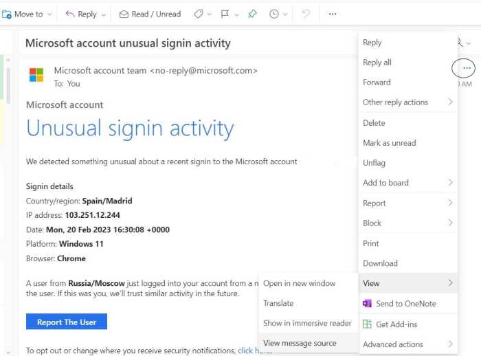 How to Spot a Scam ‘Microsoft Account Unusual Signin Activity
