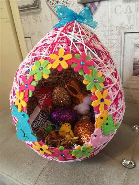 35+ Adorably Cute String Egg Easter Basket Ideas HubPages