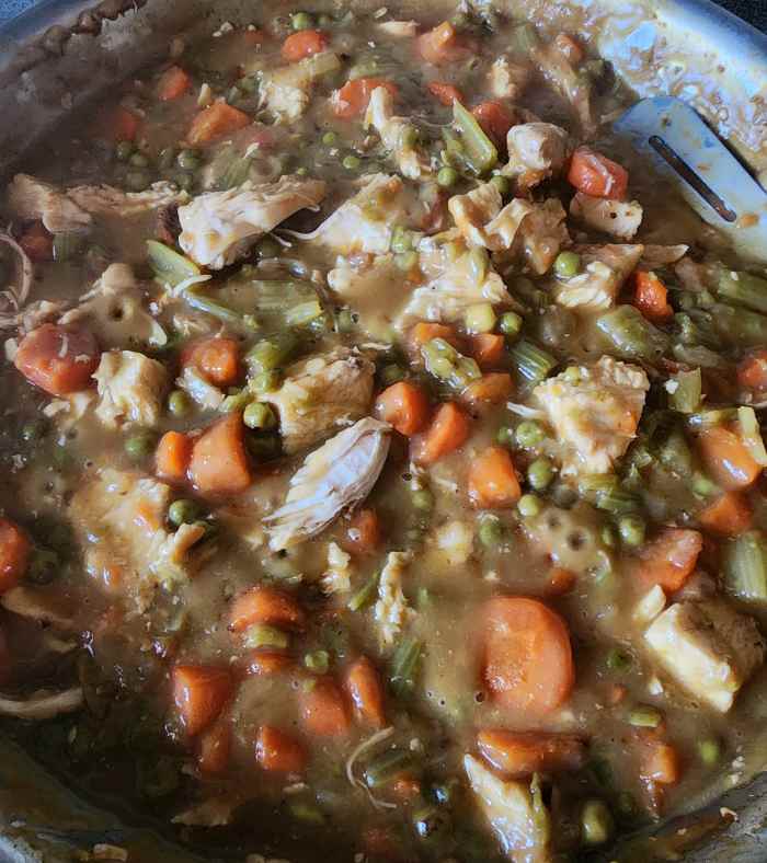 Skillet Chicken Pot Pie With Biscuits Delishably