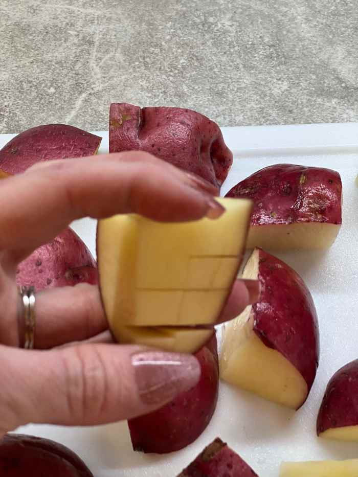 Roasted Parmesan Crusted Red Potatoes Delishably