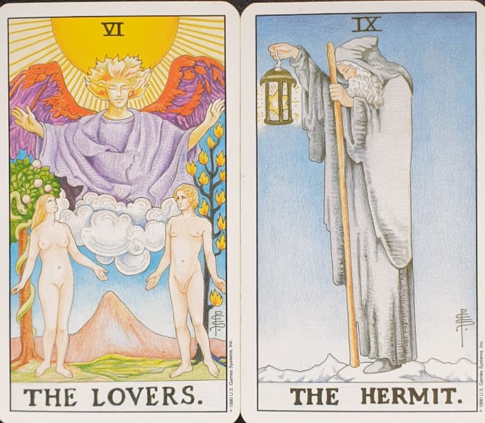 The Lovers Meet the Hermit: A Confusing Tarot Combination - Exemplore