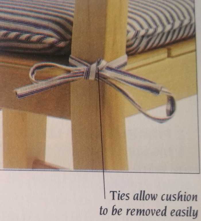 How to Make a Simple Seat Cushion with Buttons and Ties HubPages