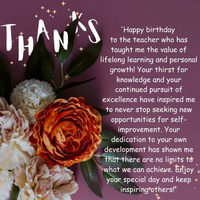 50 Beautiful Happy Birthday Teacher Wishes, Messages And Quotes - HubPages