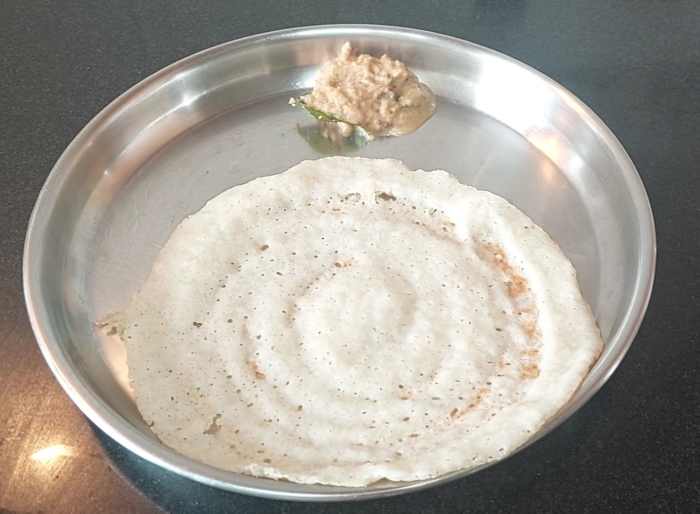 Bottle Gourd Dosa and Ginger Chutney Healthy Breakfast Combo Delishably