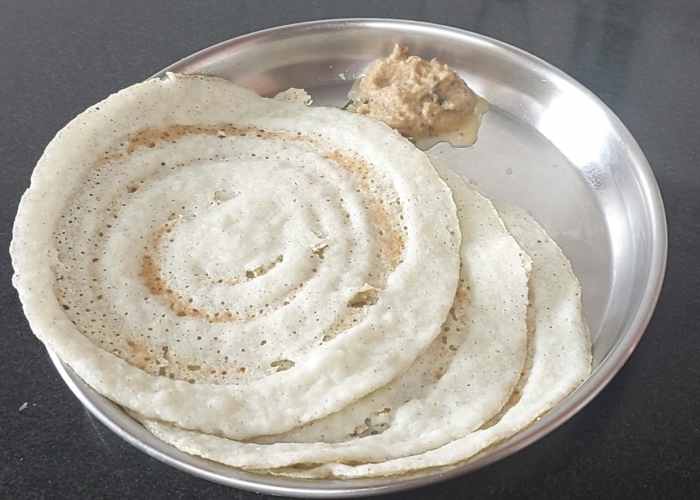 Bottle Gourd Dosa and Ginger Chutney Healthy Breakfast Combo Delishably
