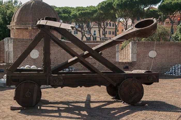 The catapult spell might not have the impressiveness of an actual siege weapon, but it will do some serious work!
