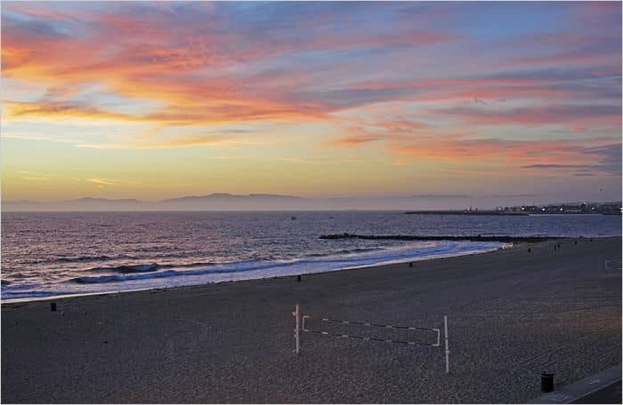 Santa Monica Mountains viewed from the Esplanade during sunset. Originally found at pinterest.com