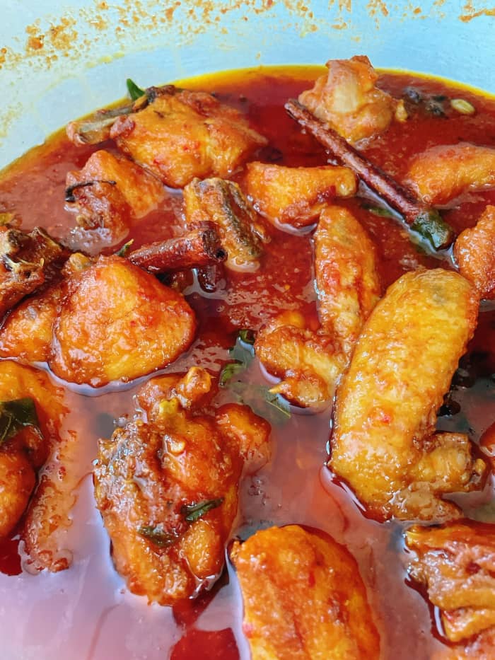 Looking at the picture makes me hungry! Delicious ayam masak merah is perfect with steamed white or basmati rice.