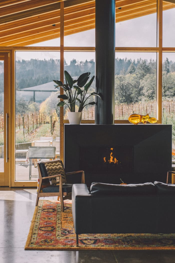 A Capricorn living room should have cabin elements. Wood and winter colors will go well in this room. A rug will bring things together.