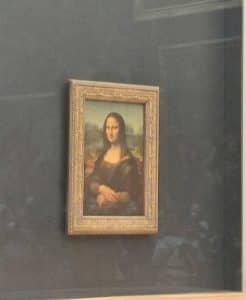 I had Always Imagined this Painting to be Much Bigger than She Actually Is. This Picture Snapped from Outside the Queque Robes and from the Side.