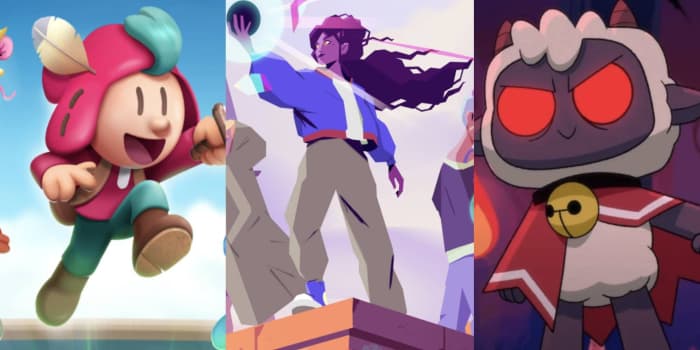 Games from Left to right:The Plucky Squire, Desta, and Cult of The Lamb.