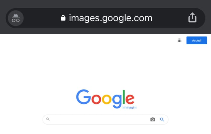 Google Images shown on a mobile browser with Desktop Mode enabled.