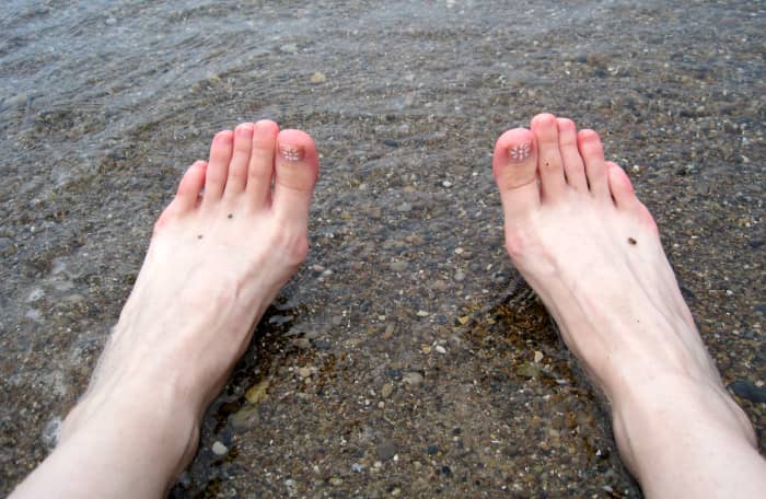 Waterproof flip flops are an easy option for any beach, pool, or water park outing.