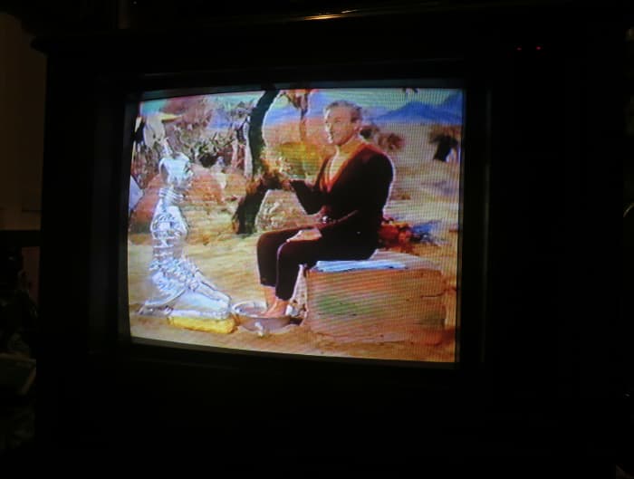 Verda taking care of Doctor Smith's Feet on the Curtis Mathes Color Console Television Model B2610RC with the Hitachi A66ABU30X Picture tube.
