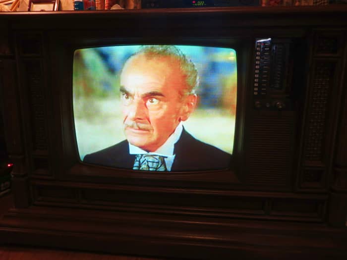 Fritz Feld as Mr. Zumdish, looking very Dapper on the Curtis Mathes Color Console Model H2508ME … Mr. Zumdish was a manager of the Celestial Department Store