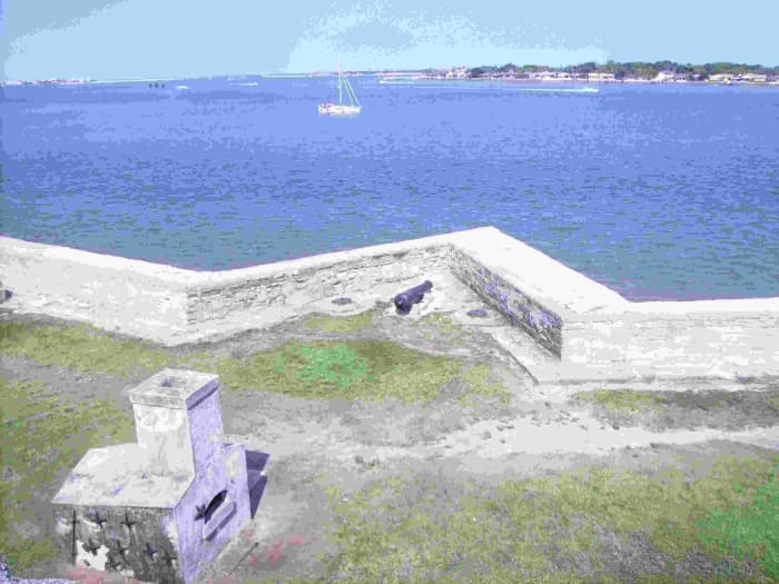 Castillo San Marcos - a Spanish colonial Fort in St. Augustine, Florida. .