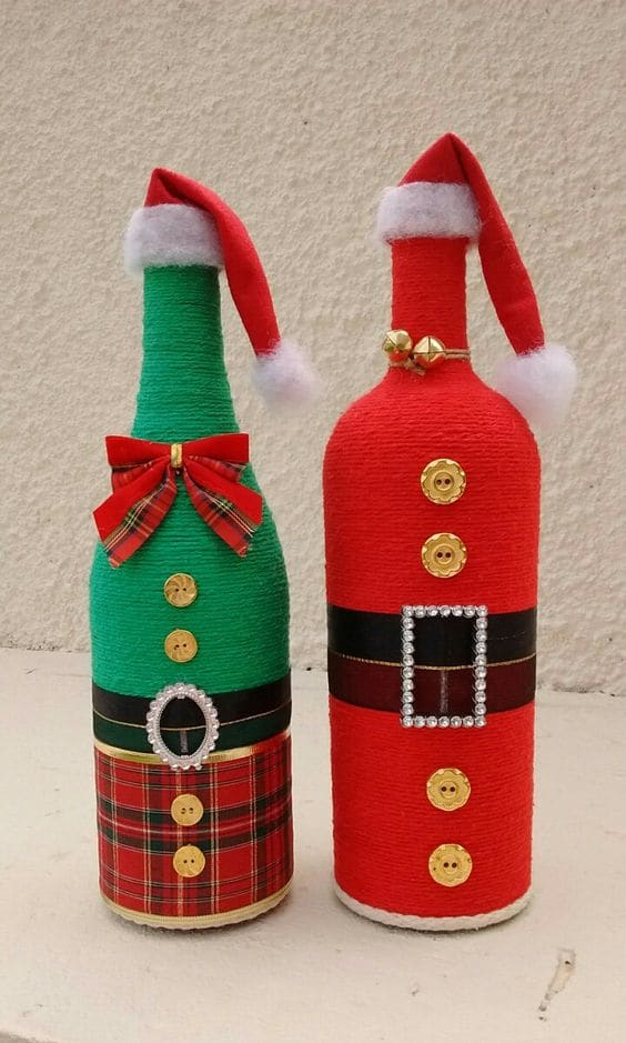 35+ Fun DIY Christmas Wine Bottle Crafts - HubPages