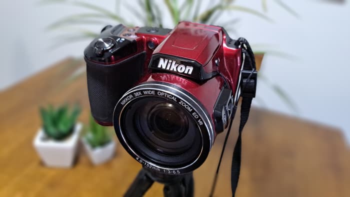 Front View of the Nikon Coolpix L840. Nikkor 38x Wide Optical Zoom Lens.