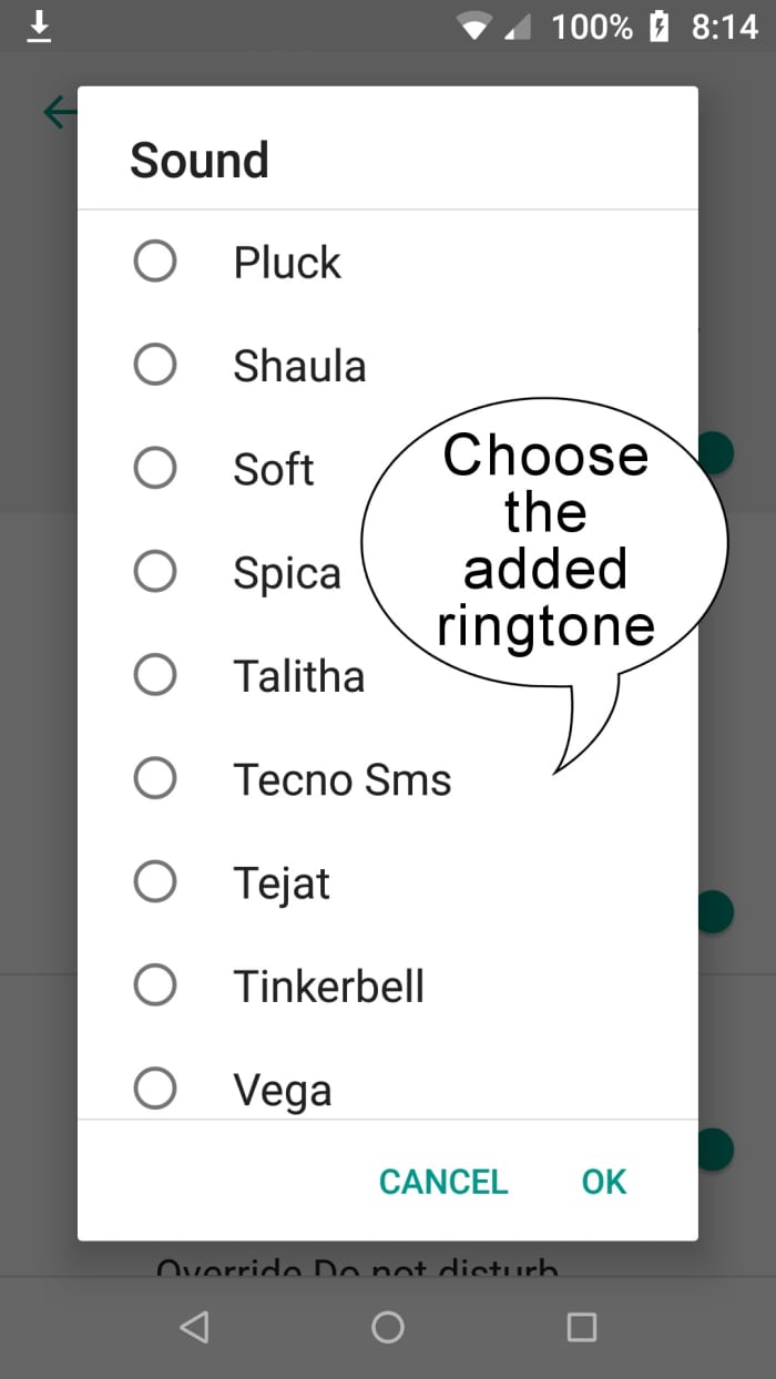 Tap the checkbox in the Sound menu corresponding to the ringtone you downloaded. Then Tap "Done". Navigate back to your phone's homepage.