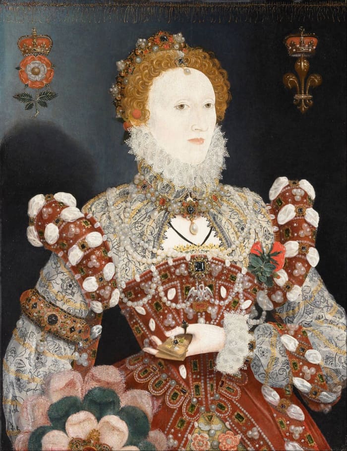 Queen Elizabeth I epitomised the 16th century ideal of beauty: healthily pale, noble and wealthy.
