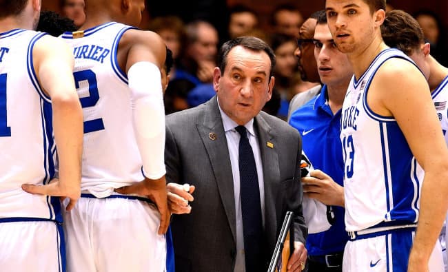 Mike Krzyzewski known as "Coach K" of Duke University is the winnest college in NCAA history with 1,202. He led the Duke Blue Devils to 5 Nationals Titles.