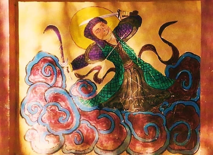 The Naxi ethnic minority live in Yunnan Province close to the border with Tibet. Their religion mixes Tibetan shamanic practices with Buddhist and Confucian rituals.