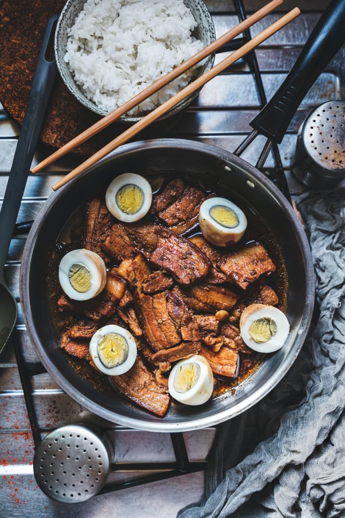 Vinegar can also be used as a marinade ingredient if desired. Mexican adobo, on the other hand, is marinated with chilies, garlic, cinnamon, and oregano. Both dishes have their own distinct appearance and flavor. Great with hot rice!