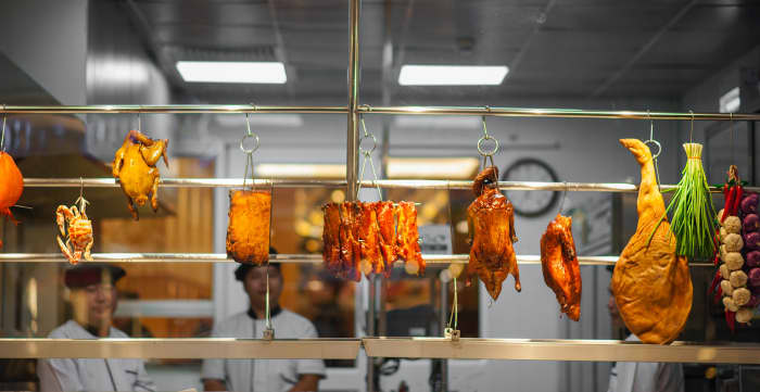 Adobo is considered the national dish of the Philippines. This dish consists of chunks of Chicken or Pork or both cooked.