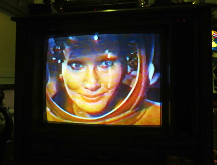 The Queen of Blood looking Happy to See the Human Men on the Curtis Mathes Color TV ... Curtis Mathes TV Model B2610RC with the Hitachi A66ABU30X Picture tube.