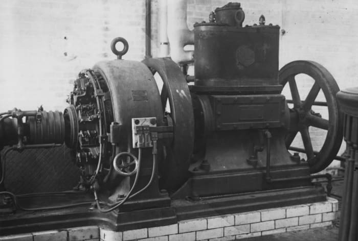 Equipment at the Wardenclyffe Tower facility, an early wireless transmission station in Shoreham, Long Island, New York State