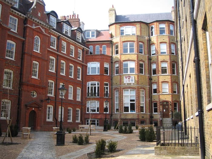 Hare Court within London's Inner Temple, where trombones played "sweet harmony" with violins, recorders, and cornets on Christmas, 1561.