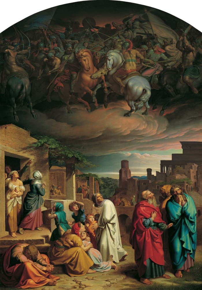 Joseph von Führich - Vision of the Inhabitant of Jerusalem before the Conquest of the City by Antiochus IV. Epiphanes - 2541 - Kunsthistorisches Museum