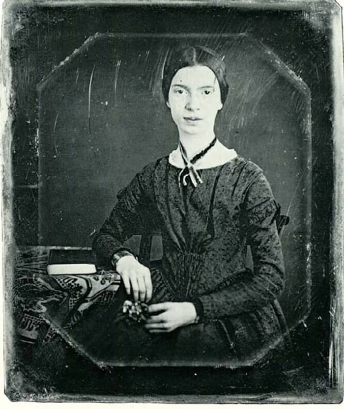 Emily Dickinson - This daguerrotype circa 1847 at age 17 is likely the only authentic, extant image of the poet.