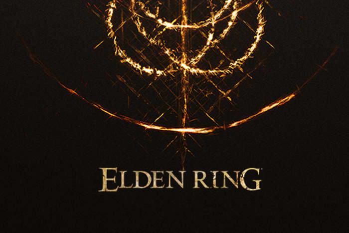 Sample of the Elden Ring from the cover art of Elden Ring, copyright believed to belong to the distributor of the game or the publisher, Bandai Namco Entertainment, or the developers, FromSoftware.