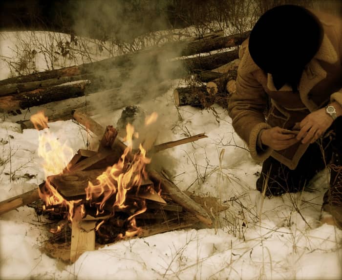 I suggest learning to build a fire without the aid of any matches or lighters. It could just save your life one day!