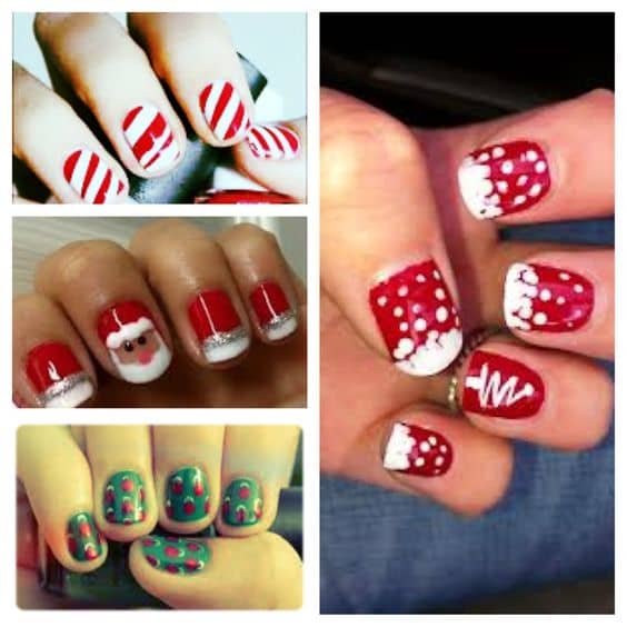 40+ Easy Christmas Nail Designs for a Holly Jolly Time - Bellatory