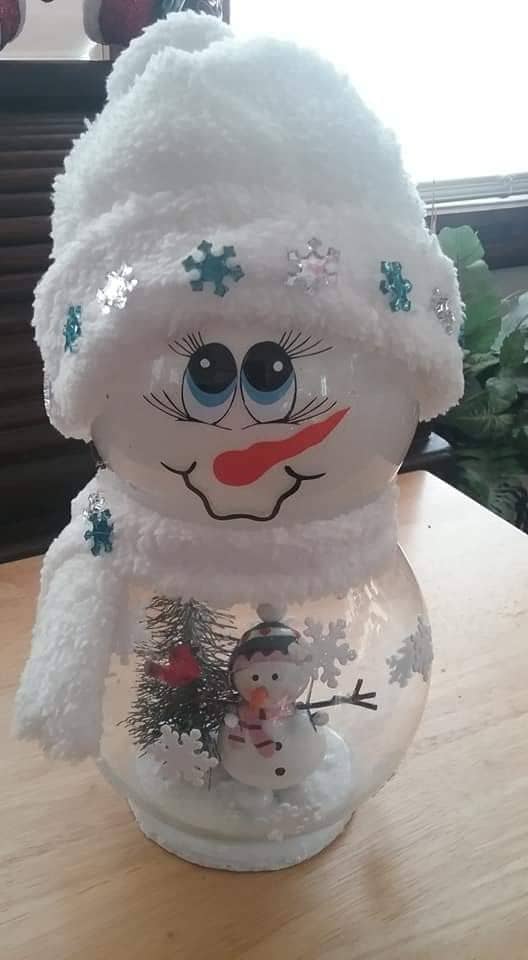 70+ Adorable DIY Fishbowl Snowman Ideas - FeltMagnet