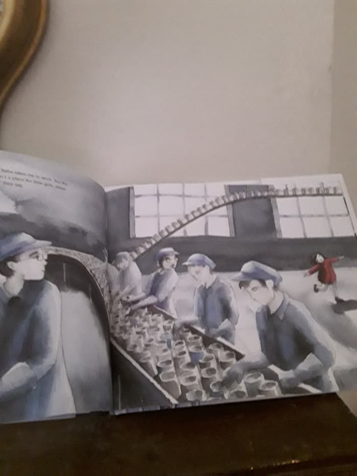 Liling goes to the factory with her parents instead of school in the new city