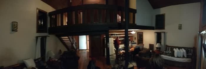 Staying in a family cabin like this one may be more economical than renting a couple rooms in the inn and provides you a private space for your party.