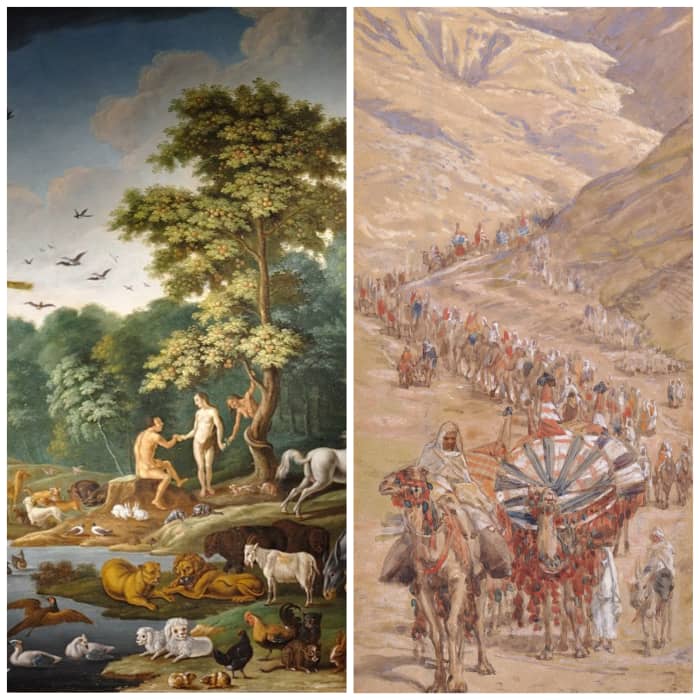 Adam was appointed to the garden and Abram was appointed to Canaan