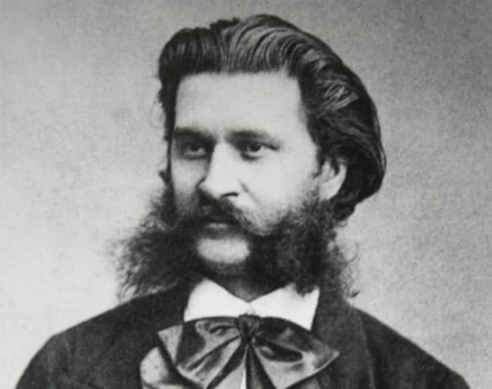 A photograph of Johann Strauss II.