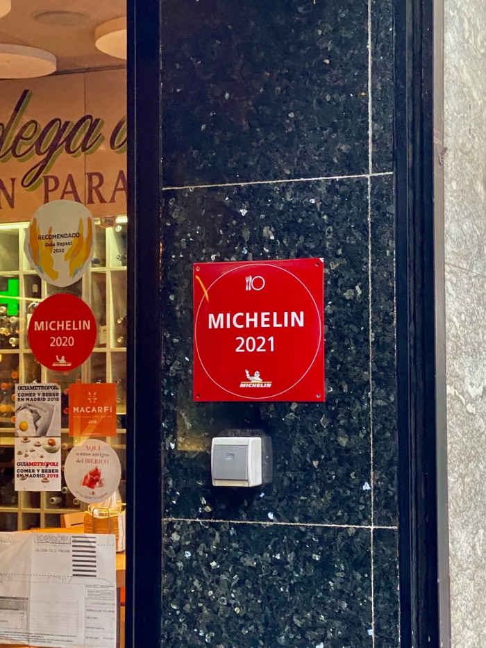 A Michelin Star Restaurant in Madrid, Spain