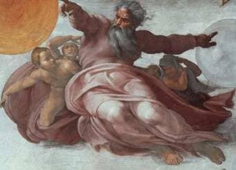 I believe that God can be described in many ways, but we imagine God to be a man like us. Michelangelo painted God like a man. When I dreamed God. God was a man, acting as a priest, in a special ancient church, and God put a hand on my head and said,